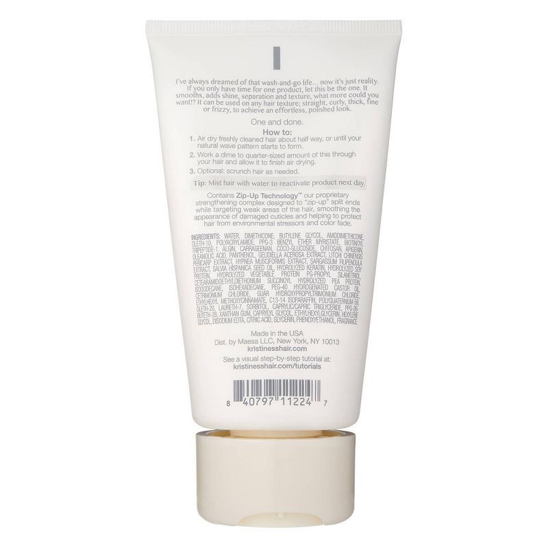 slide 7 of 7, Kristin Ess Weightless Shine Air Dry Cream for Frizz Control, Curl Definition, Texture and Blow Out Prep - 5 fl oz, 5 fl oz