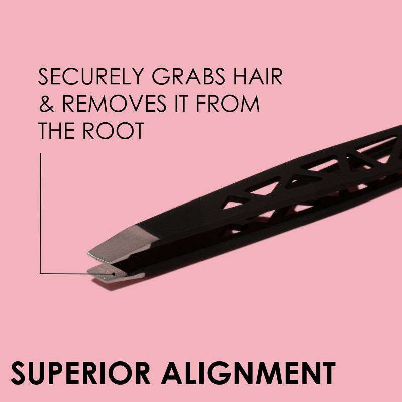 slide 5 of 10, JAPONESQUE Slant Tweezer Midnight, 1 ct