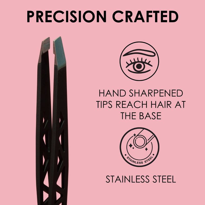 slide 6 of 10, JAPONESQUE Slant Tweezer Midnight, 1 ct