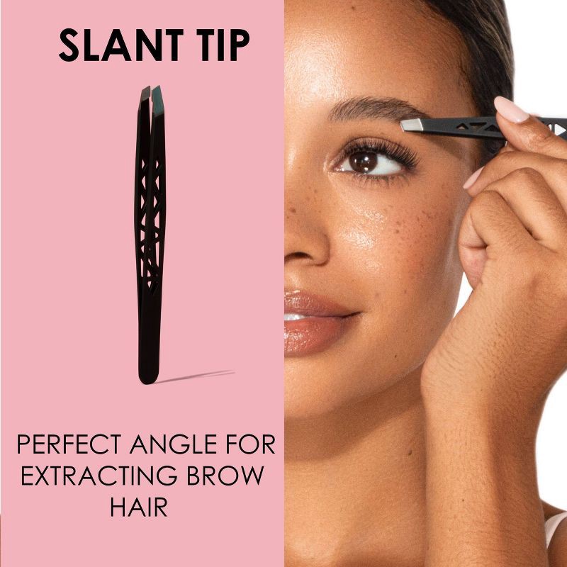 slide 8 of 10, JAPONESQUE Slant Tweezer Midnight, 1 ct