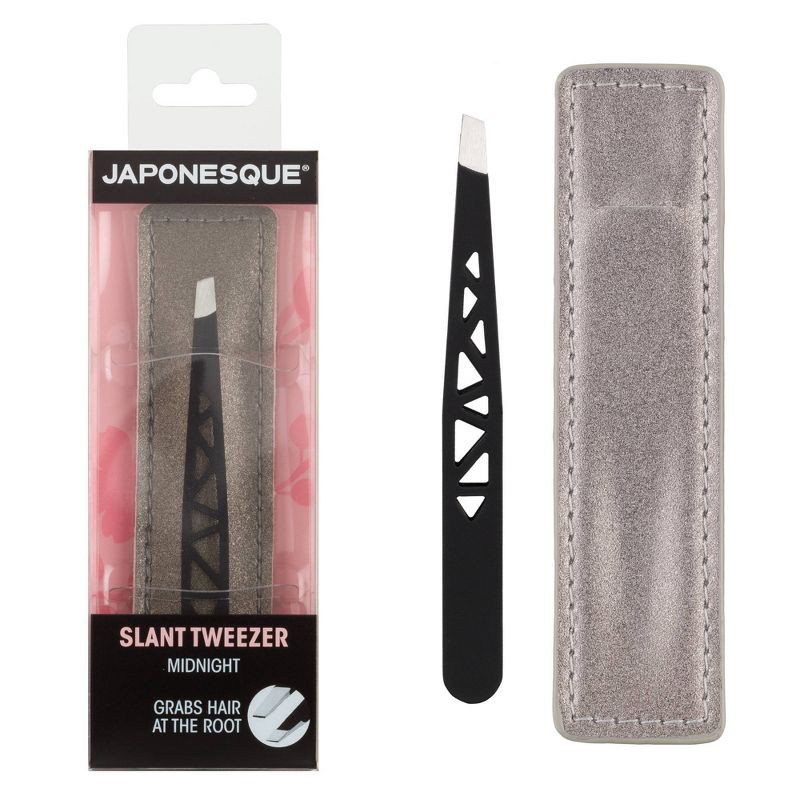 slide 1 of 10, JAPONESQUE Slant Tweezer Midnight, 1 ct