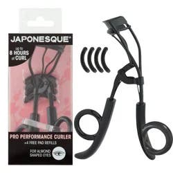 JAPONESQUE Pro Performance Eyelash Curler: Carbon Steel, Non-Toxic, Travel Size