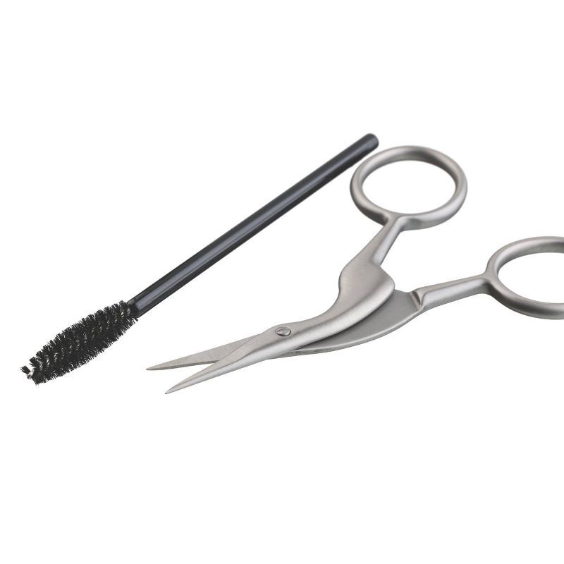 slide 2 of 9, JAPONESQUE Brow Scissor & Spoolie, 1 ct