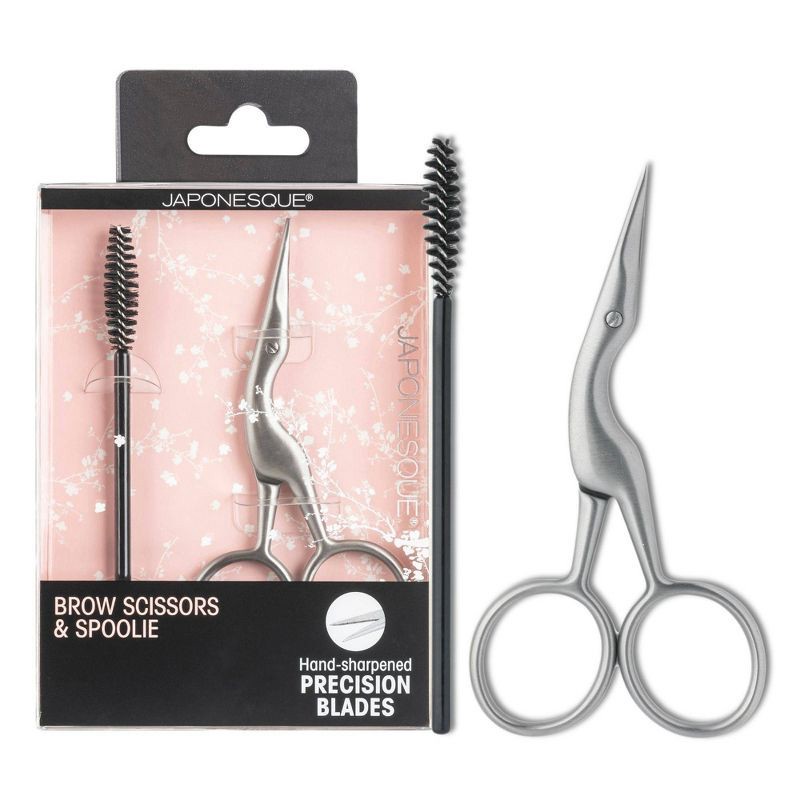 slide 1 of 9, JAPONESQUE Brow Scissor & Spoolie, 1 ct