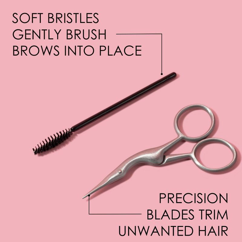 slide 6 of 9, JAPONESQUE Brow Scissor & Spoolie, 1 ct