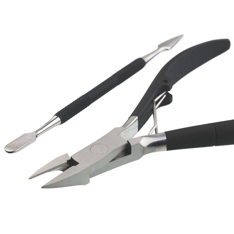 slide 2 of 9, JAPONESQUE Toenail Clipper & Cuticle Pusher Soft Touch, 1 ct