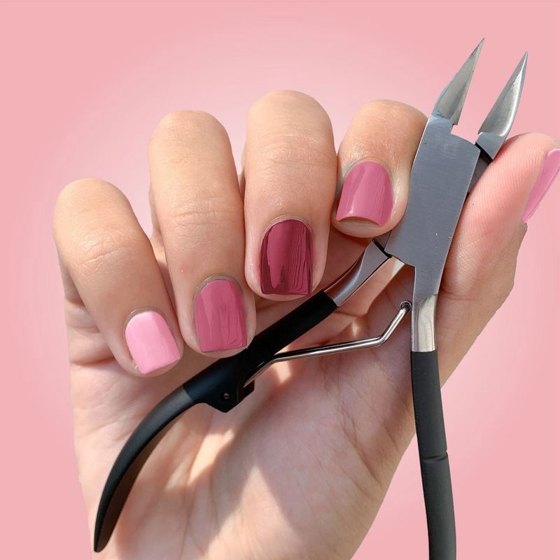 slide 3 of 7, JAPONESQUE Toenail Clipper & Cuticle Pusher Soft Touch, 1 ct