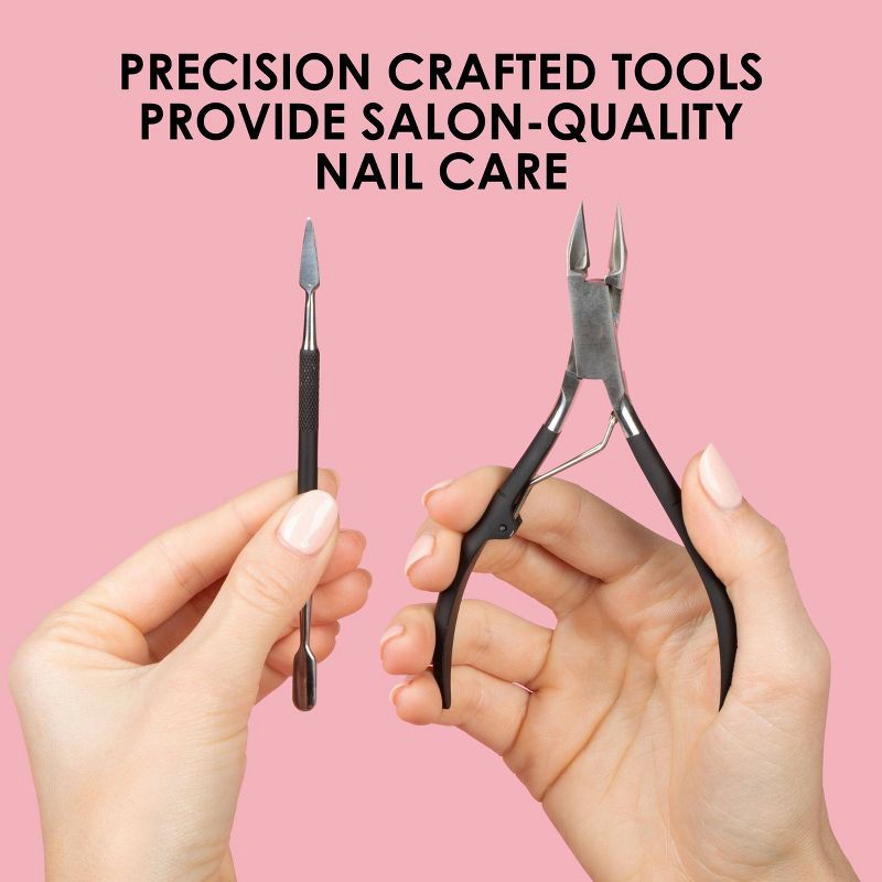 slide 3 of 9, JAPONESQUE Toenail Clipper & Cuticle Pusher Soft Touch, 1 ct