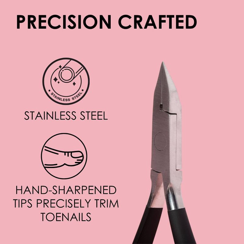 slide 4 of 9, JAPONESQUE Toenail Clipper & Cuticle Pusher Soft Touch, 1 ct