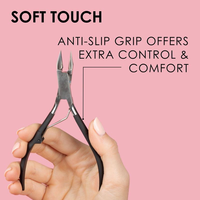 slide 5 of 9, JAPONESQUE Toenail Clipper & Cuticle Pusher Soft Touch, 1 ct