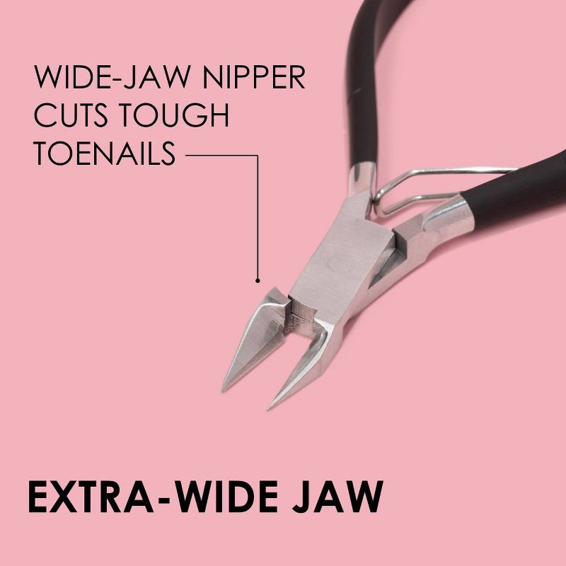 slide 6 of 9, JAPONESQUE Toenail Clipper & Cuticle Pusher Soft Touch, 1 ct