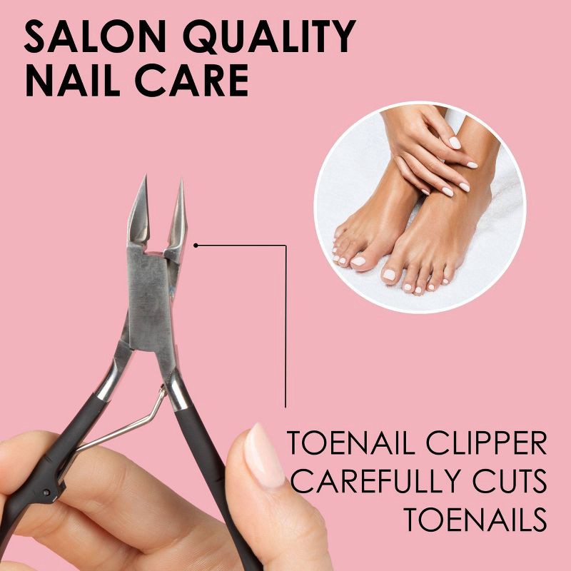 slide 7 of 9, JAPONESQUE Toenail Clipper & Cuticle Pusher Soft Touch, 1 ct