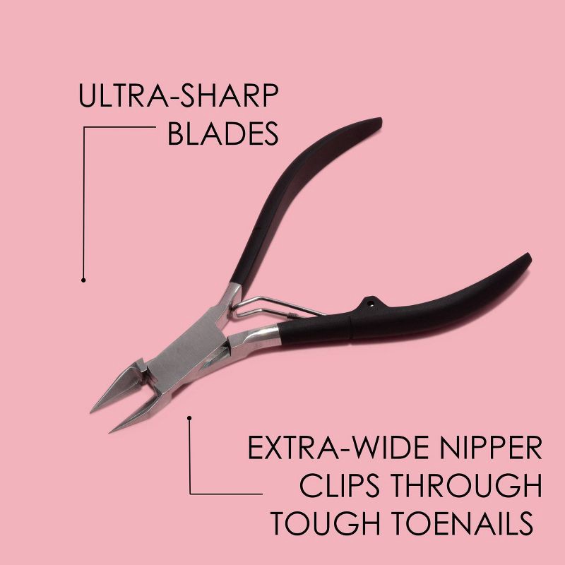slide 8 of 9, JAPONESQUE Toenail Clipper & Cuticle Pusher Soft Touch, 1 ct
