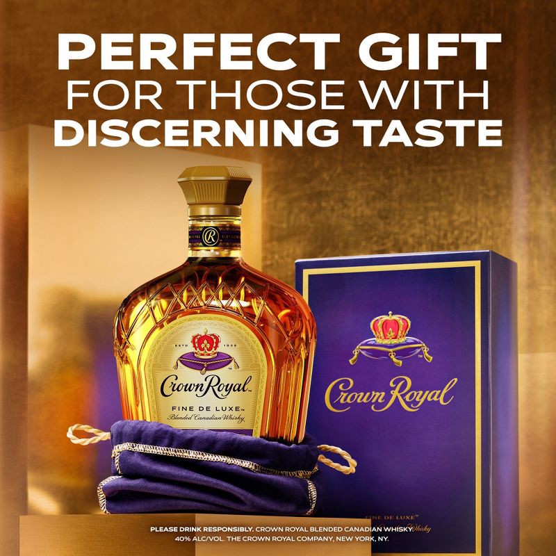 slide 3 of 7, Crown Royal Canadian Whisky - 50ml Plastic Bottle, 50 ml