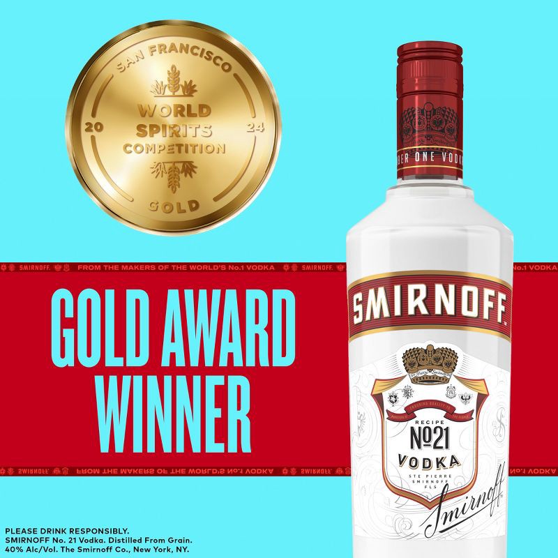 slide 10 of 13, Smirnoff Vodka - 50ml Bottle, 50 ml