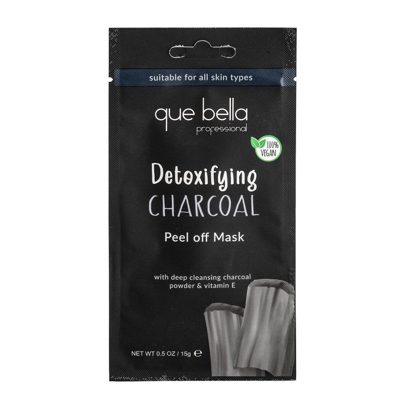 slide 1 of 5, Que Bella Detoxifying Charcoal Peel off Mask - 0.5oz, 0.5 oz