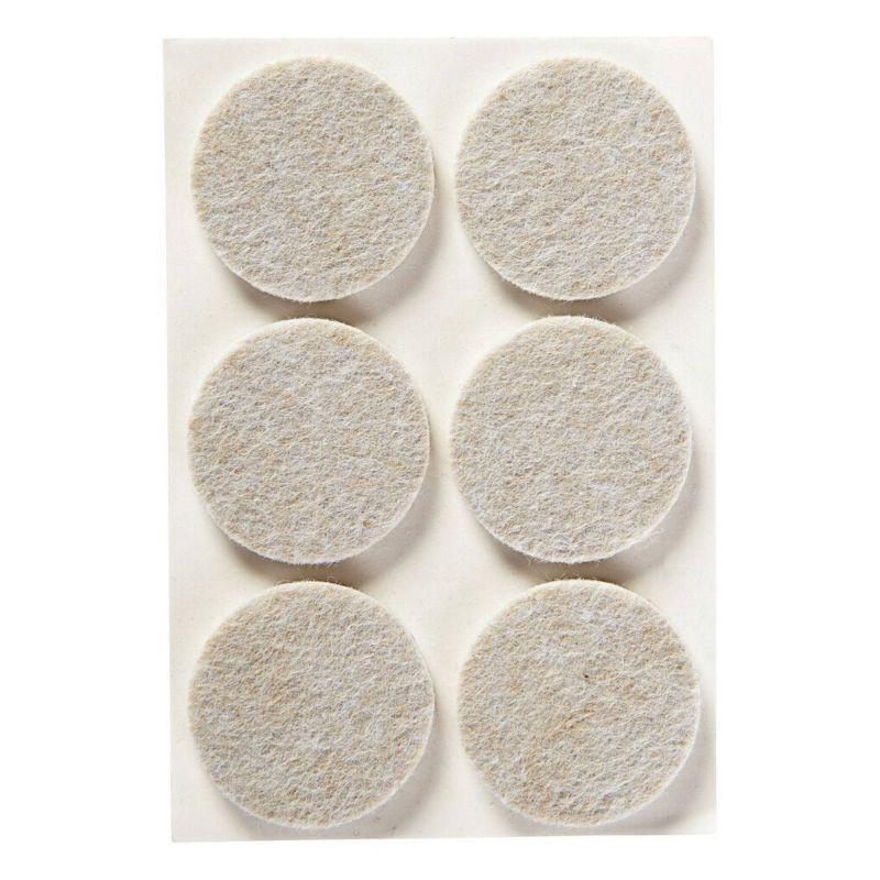 slide 2 of 8, Scotch 1.5" 24pk Felt Pads Beige: Furniture Floor Protectors, Anti-Scratch Chair Leg Pads, 24 ct