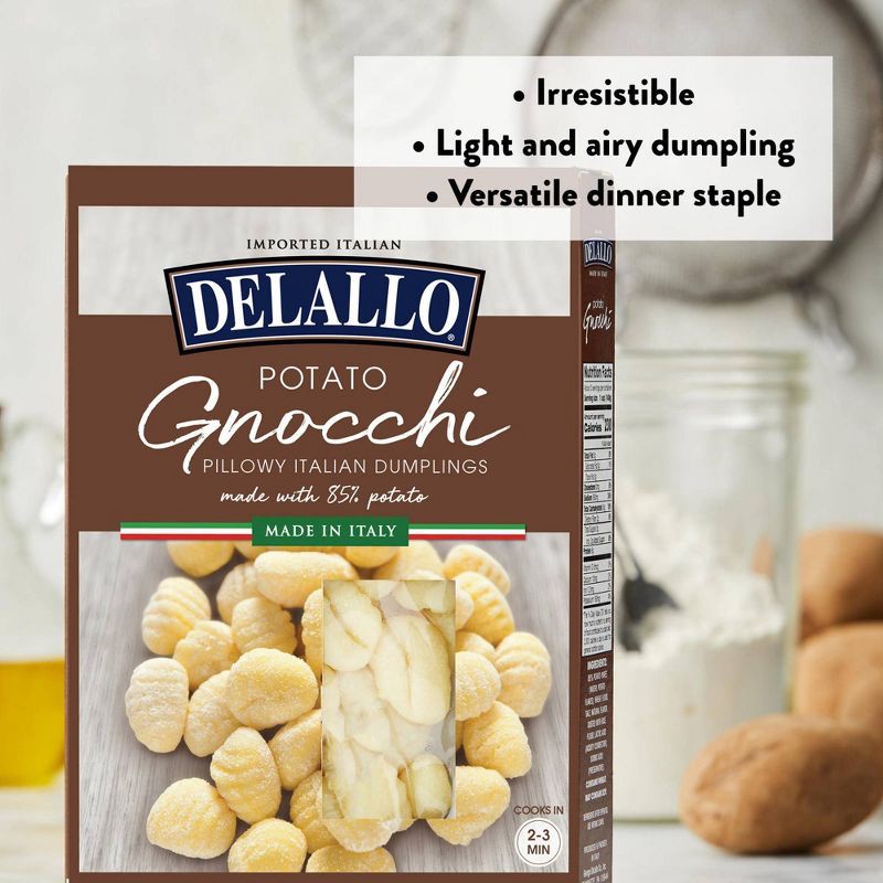slide 4 of 9, DeLallo Italian Potato Gnocchi - 16oz, 16 oz