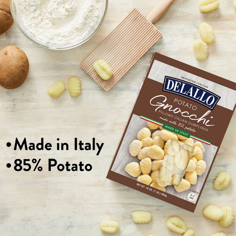 slide 5 of 9, DeLallo Italian Potato Gnocchi - 16oz, 16 oz