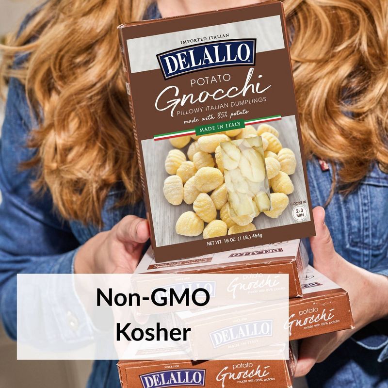 slide 8 of 9, DeLallo Italian Potato Gnocchi - 16oz, 16 oz