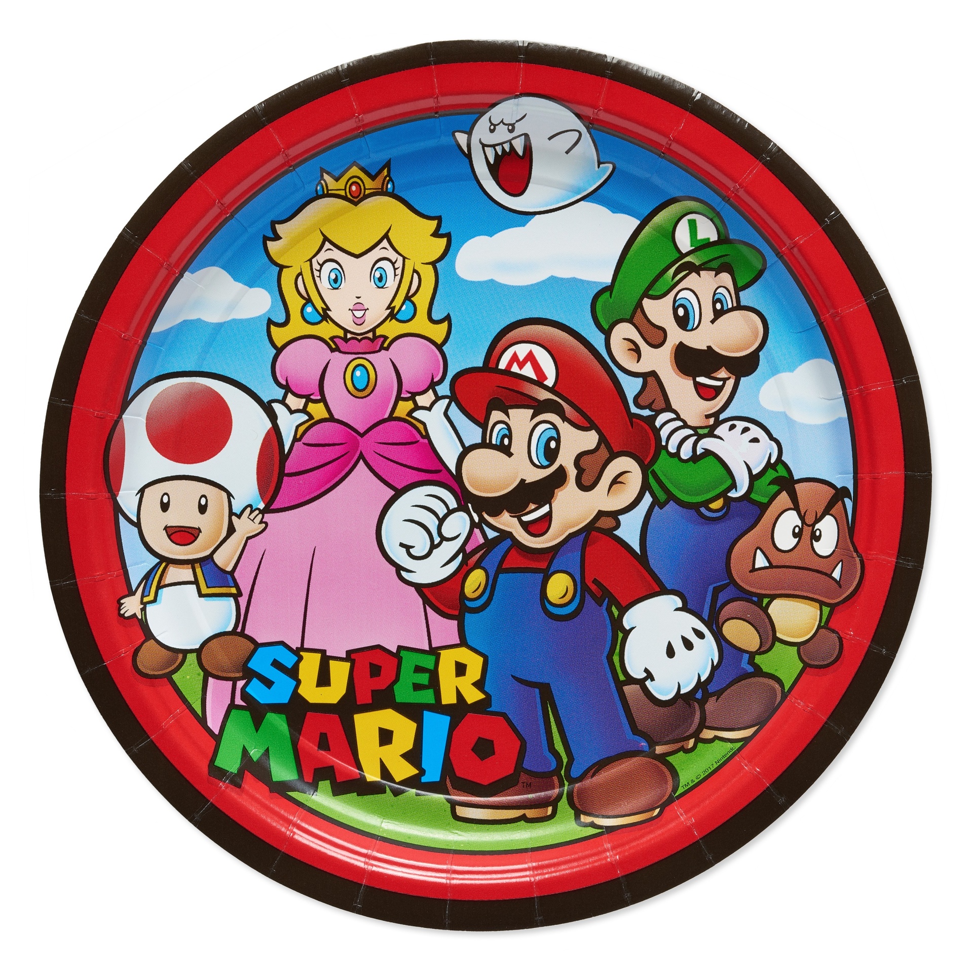 slide 1 of 2, Super Mario Brothers Dinner Plates, 8 ct