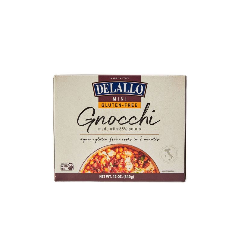 slide 3 of 8, DeLallo Gluten Free Italian Mini Gnocchi - 12oz, 12 oz