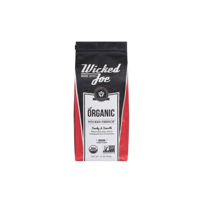 slide 1 of 3, Wicked Joe Coffee Co. Wicked French Dark Roast Ground Coffee - 12oz, 12 oz