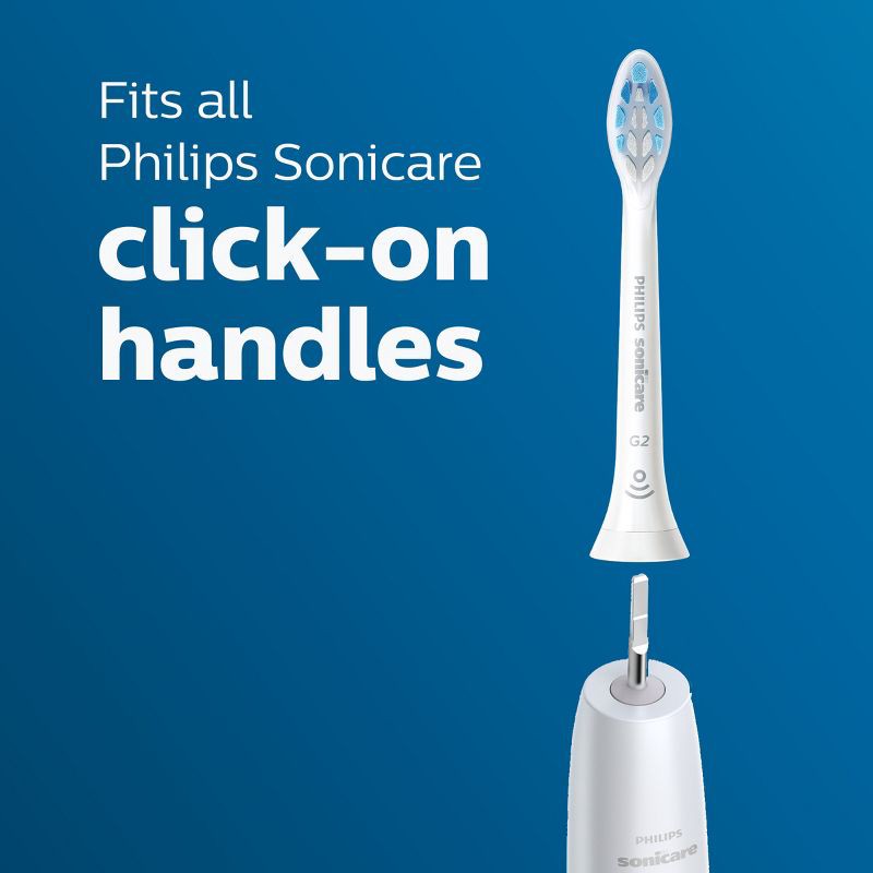 slide 7 of 9, Philips Sonicare G2 Optimal Gum Health Replacement Electric Toothbrush Head - HX9033/65 - White - 3pk, 3 ct