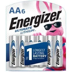 Energizer Ultimate Lithium AA Batteries - 6pk Lithium Battery