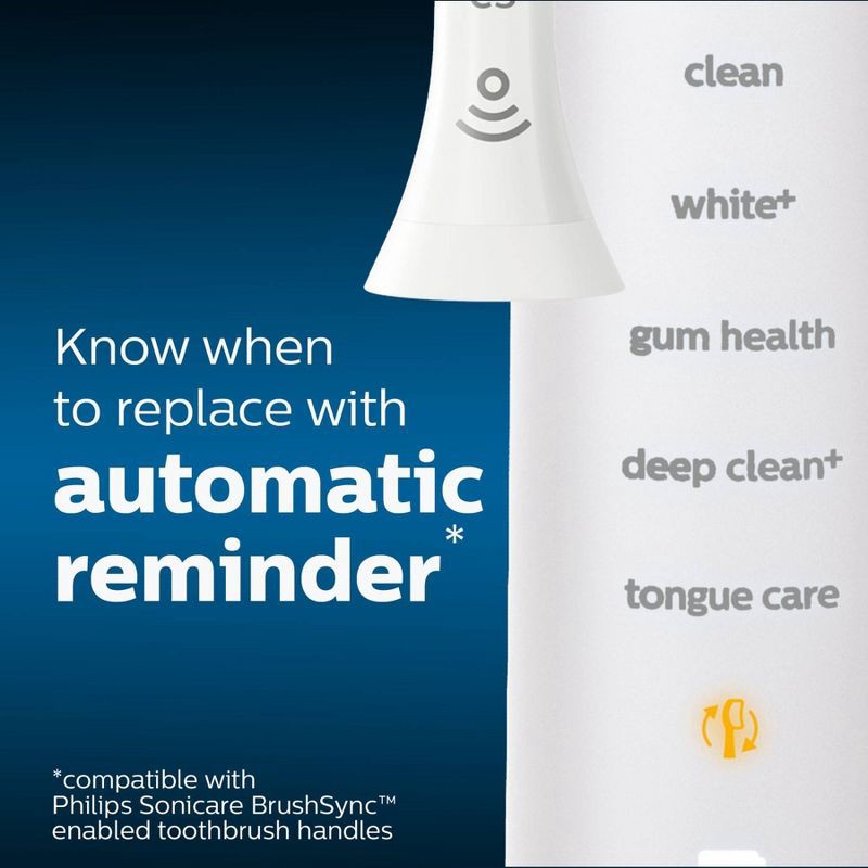 slide 7 of 10, Philips Sonicare C2 Optimal Plaque Control Replacement Electric Toothbrush Head - HX9023/65 - White - 3pk, 3 ct