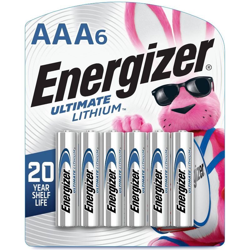 slide 1 of 1, Energizer Ultimate Lithium AAA Batteries - 6pk Lithium Battery, 6 ct