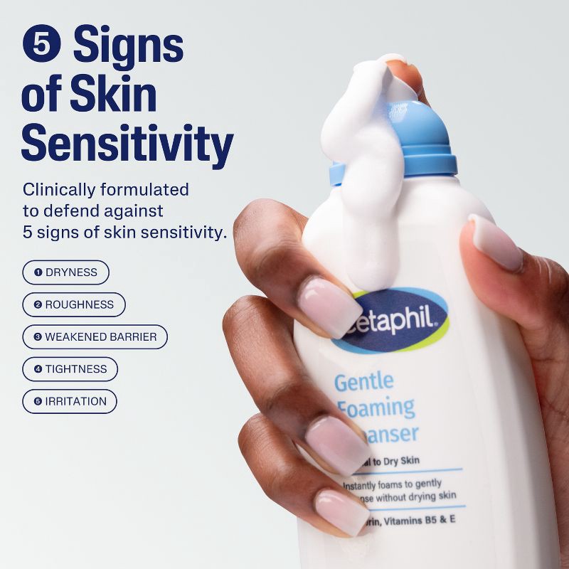 slide 3 of 7, Cetaphil Gentle Foaming Facial Cleanser with Glycerin - 8 fl oz, 8 fl oz