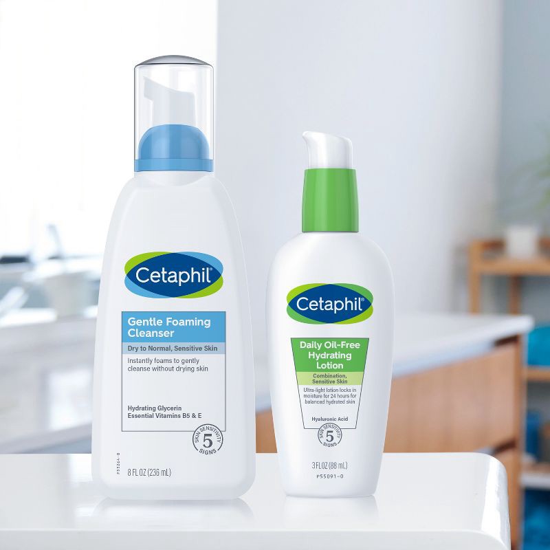 slide 4 of 6, Cetaphil Gentle Foaming Facial Cleanser with Glycerin - 8 fl oz, 8 fl oz