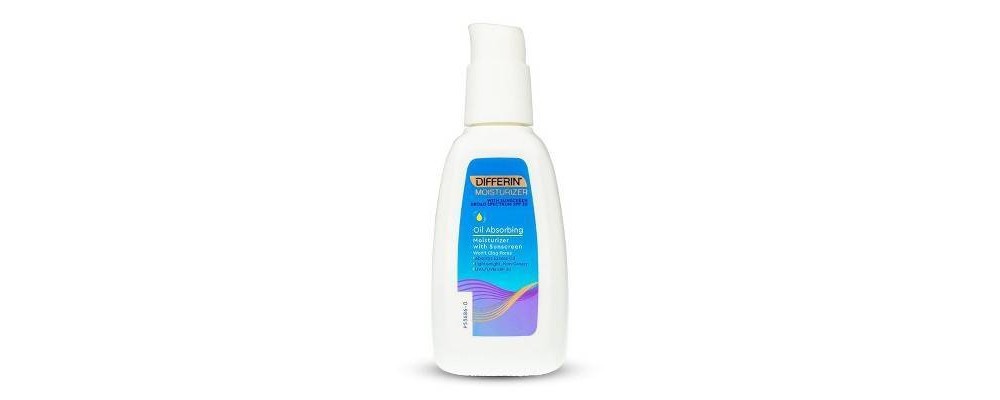 slide 3 of 4, Differin Oil Absorbing Moisturizer with Sunscreen, Broad-Spectrum UVA/UVB SPF, 30 x 4 oz