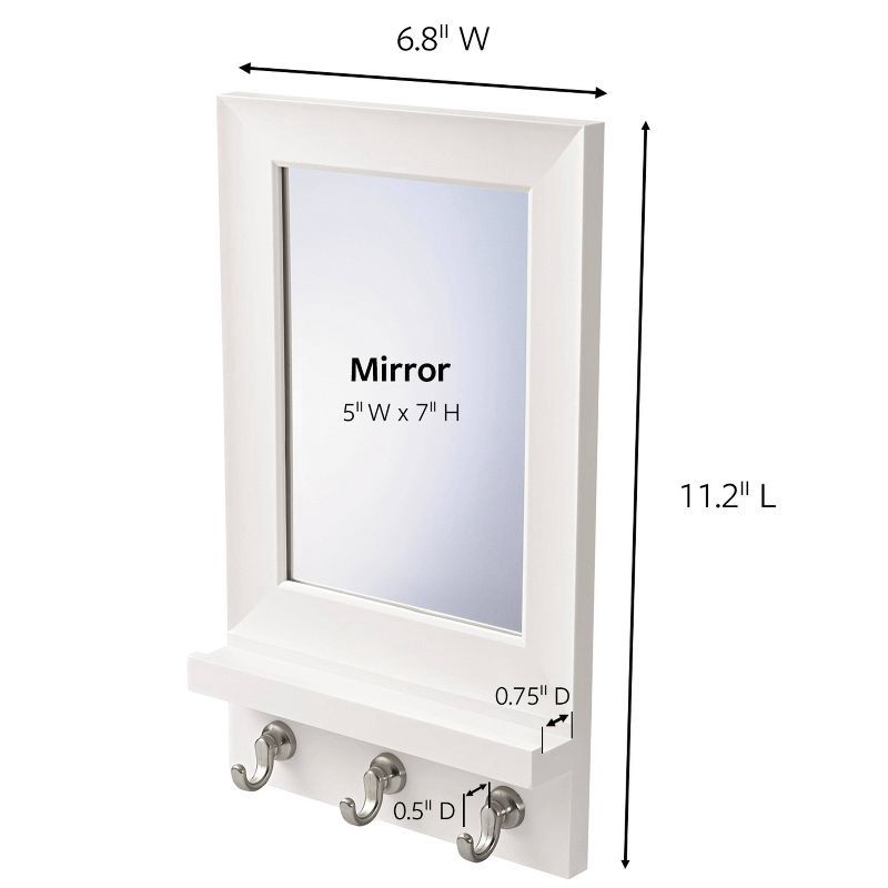 slide 3 of 11, Command Mirror Organizer White, 1 ct