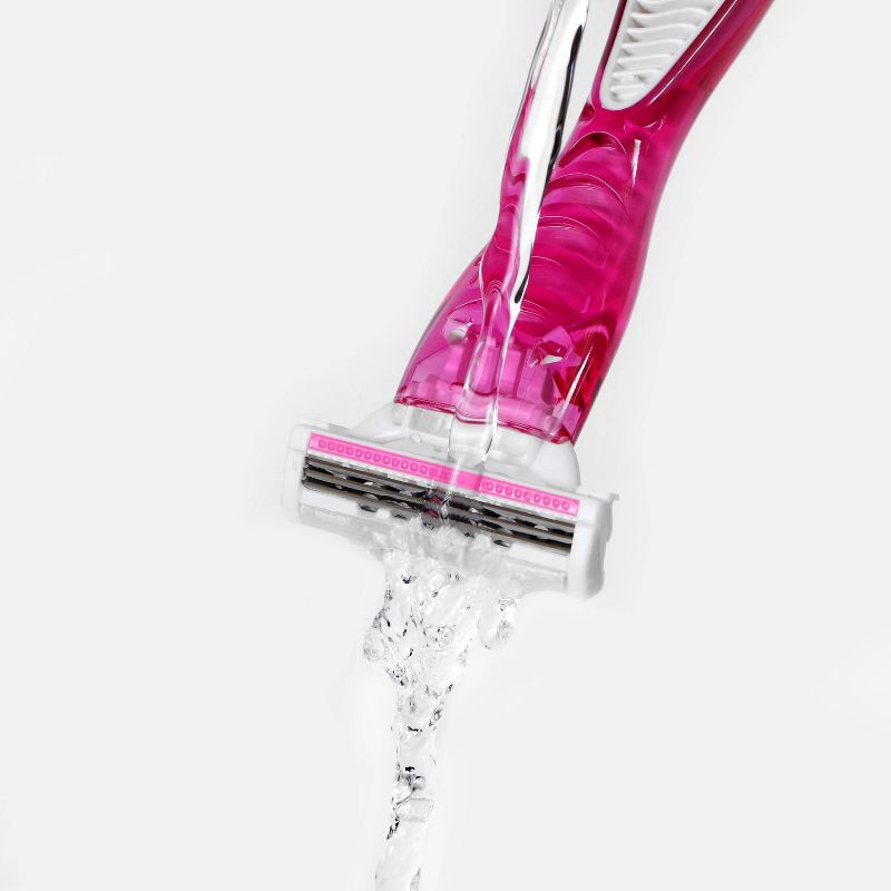 slide 7 of 7, Women's Triple Blade Disposable Razor 4ct - up&up™, 4 ct