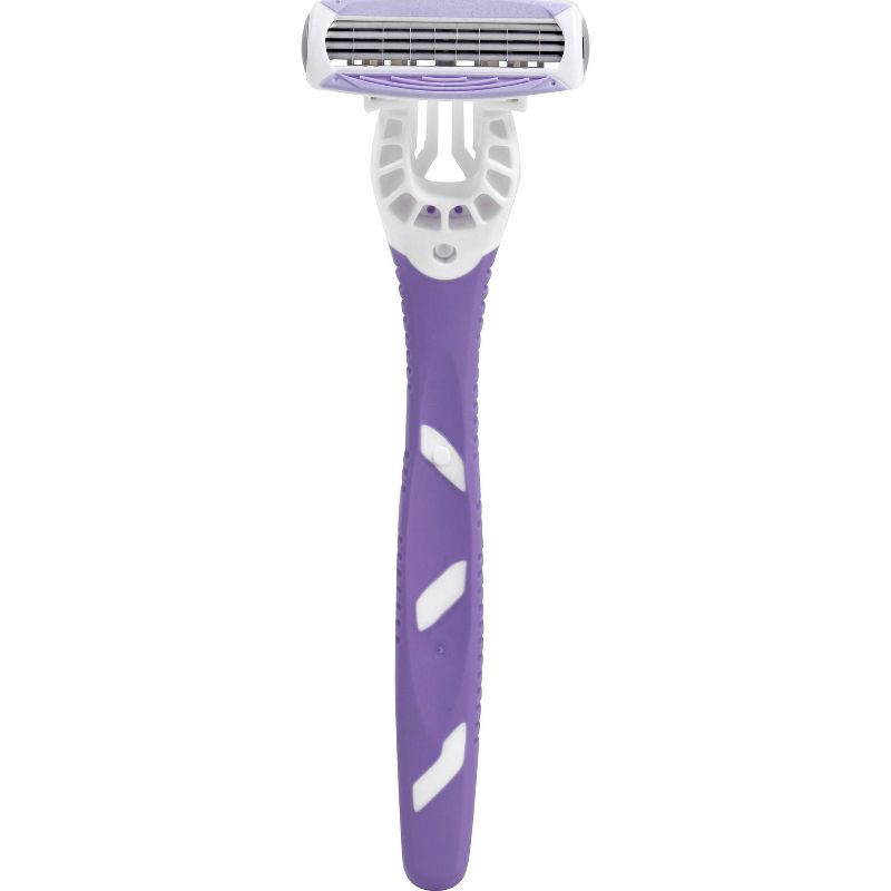 slide 3 of 8, Women's Four Blade Disposable Razor - 3ct - up&up™, 3 ct