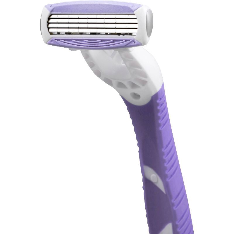 slide 4 of 8, Women's Four Blade Disposable Razor - 3ct - up&up™, 3 ct