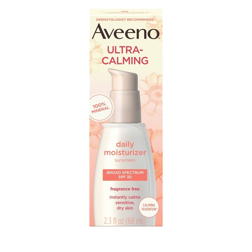 slide 7 of 11, Aveeno Ultra-Calming Daily Facial Moisturizer - SPF, 30 x 2.3 fl oz