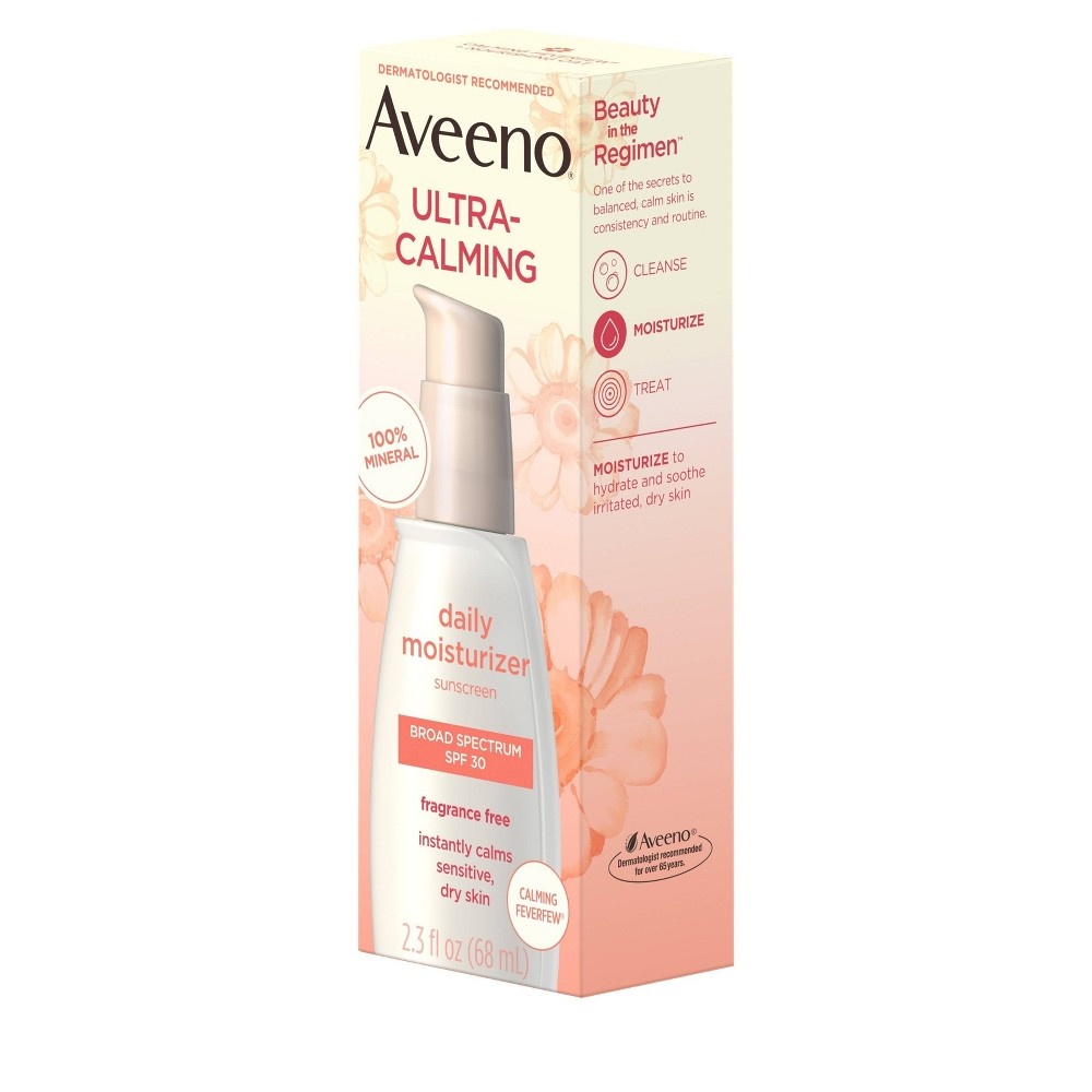 slide 5 of 11, Aveeno Ultra-Calming Daily Facial Moisturizer - SPF, 30 x 2.3 fl oz