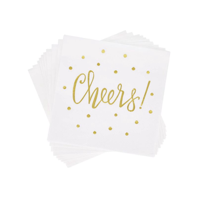 slide 1 of 3, 30ct 'Cheers' Beverage Napkins - Spritz™, 30 ct