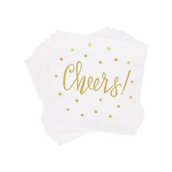 30ct 'Cheers' Beverage Napkins - Spritz™