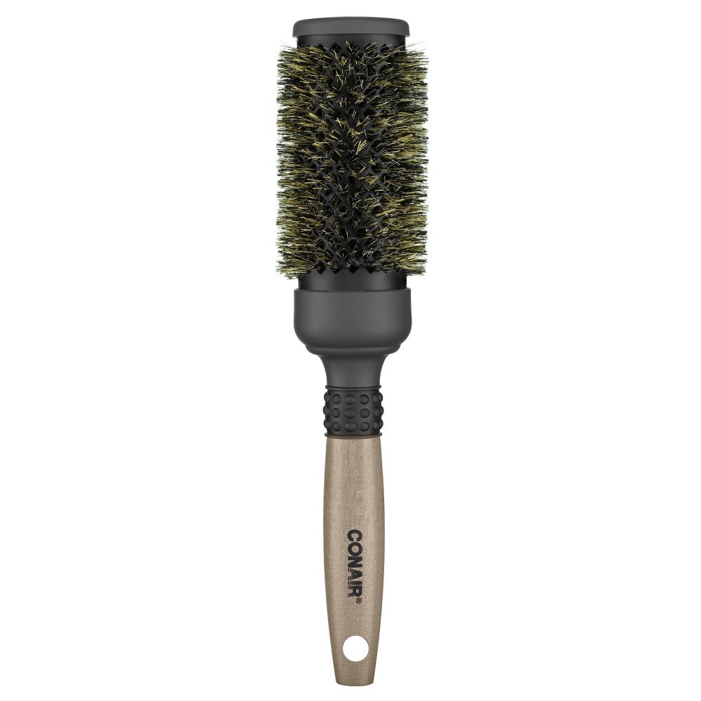 Conair Ceramic Wood Medium Thermal Boar Round Hair Brush 1 ct Shipt