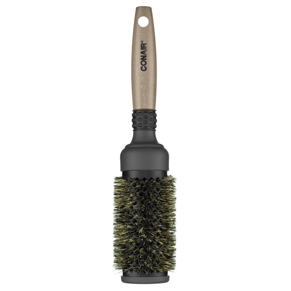 Conair Ceramic Wood Medium Thermal Boar Round Hair Brush 1 ct Shipt