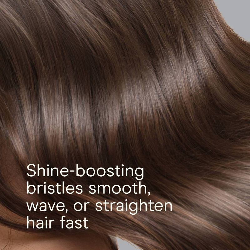 slide 5 of 7, Conair Ceramic Wood Boar Bristle Round Hair Brush - Medium Barrel - All Hair, 1 ct