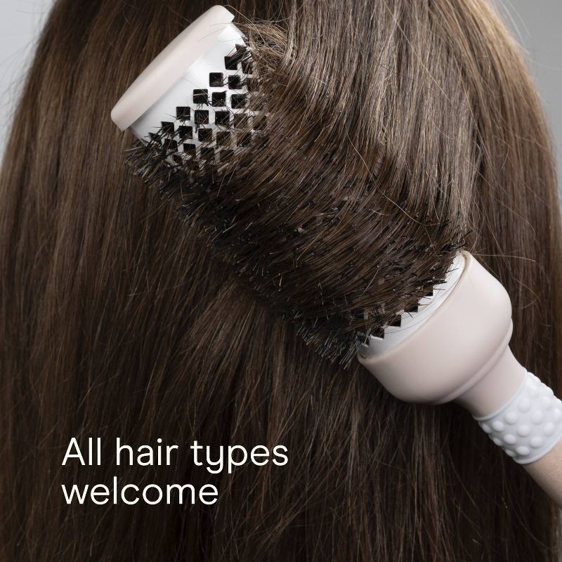 slide 6 of 7, Conair Ceramic Wood Boar Bristle Round Hair Brush - Medium Barrel - All Hair, 1 ct