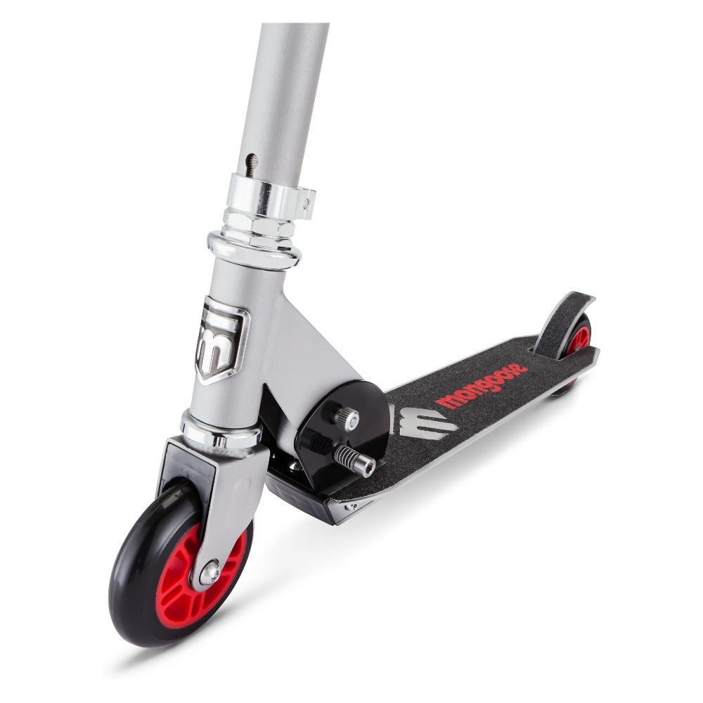 slide 3 of 9, Mongoose Force 1.0 Folding Scooter - Silver/Red, 1 ct