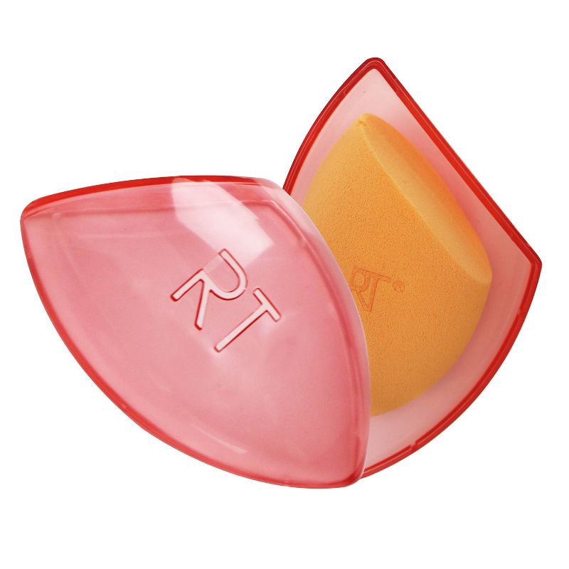 slide 3 of 8, Real Techniques Miracle Complexion Makeup Sponge + Travel Case, 1 ct