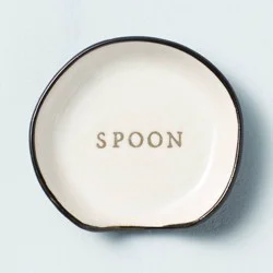 Stoneware Spoon Rest Cream/Black - Hearth & Hand with Magnolia
