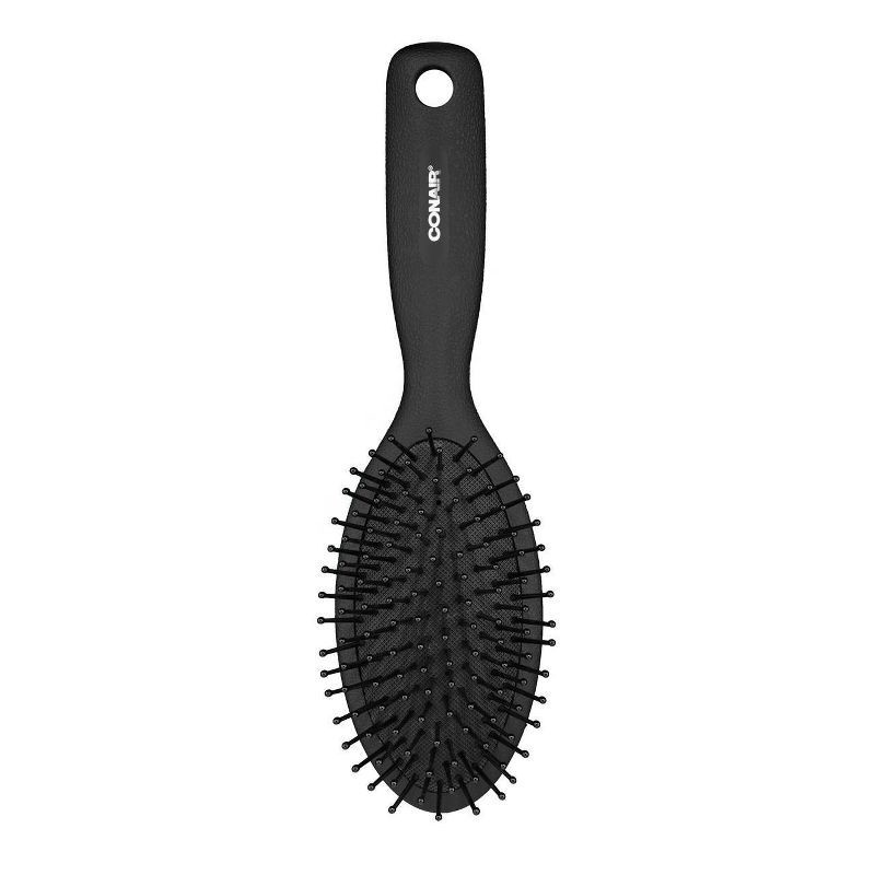 slide 3 of 4, CONAIRMAN Cushion Nylon Bristle Hair Brush - All Hair - Black, 1 ct